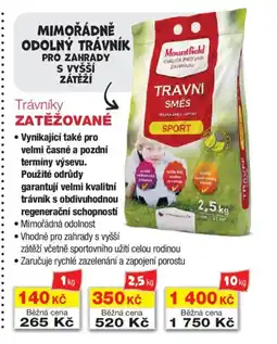 Mountfield Trávníky ZATĚŽOVANÉ nabídka