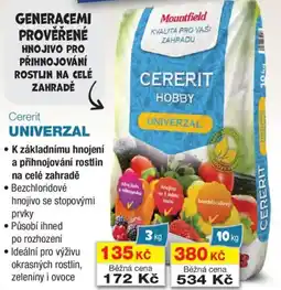 Mountfield Cererit UNIVERZAL nabídka