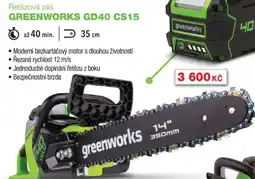 Mountfield Řetězová pila GREENWORKS GD40 CS15 nabídka