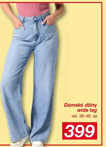 Dámské džíny wide leg