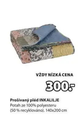 JYSK Prošívaný pléd INKALIJE nabídka
