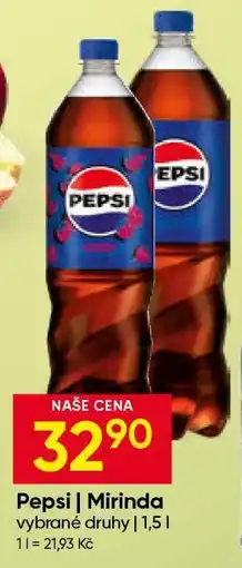 Hruška Pepsi, Mirinda nabídka
