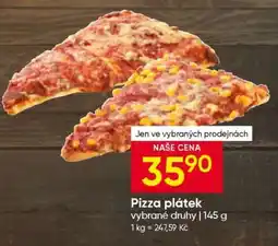 Hruška Pizza plátek nabídka