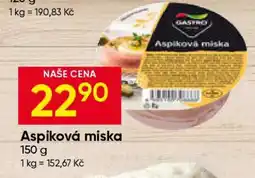 Hruška Aspiková miska nabídka