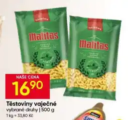 Hruška Těstoviny vaječné nabídka