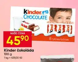 Hruška Kinder čokoláda nabídka