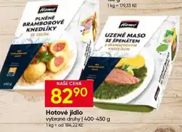 Hruška Hotové jídlo nabídka