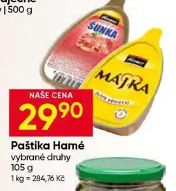 Hruška Paštika Hamé nabídka
