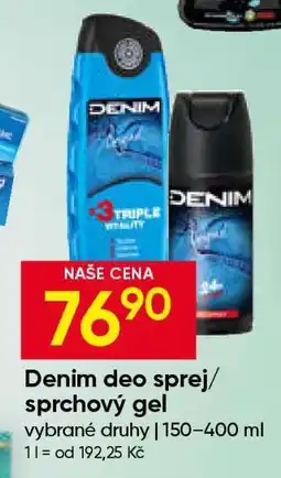 Hruška Denim deo sprej/sprchový gel nabídka