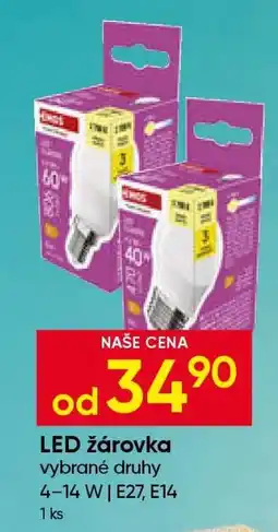 Hruška LED žárovka nabídka