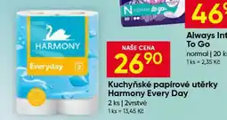 Hruška Kuchyňské papírové utěrky Harmony Every Day nabídka