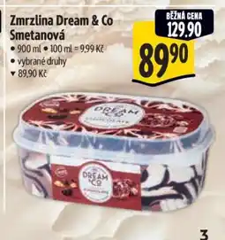 Albert Zmrzlina Dream & Co. smetanová nabídka