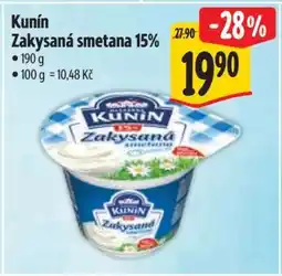 Albert Kunín Zakysaná smetana 15% nabídka