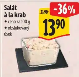 Albert Salát à la krab nabídka