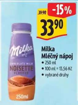 Albert Milka Mléčný nápoj nabídka
