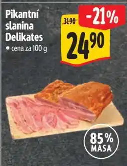 Albert Pikantní slanina Delikates nabídka