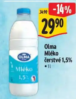 Albert Olma MLÉKO ČERSTVÉ 1,5 % nabídka