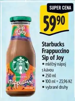 Albert Starbucks Frappuccino Sip of Joy nabídka