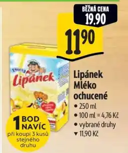 Albert Lipánek mléko ochucené nabídka
