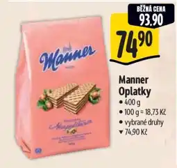 Albert Manner oplatky nabídka