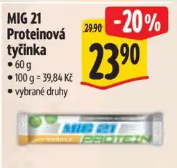 Albert MIG 21 Proteinová tyčinka nabídka