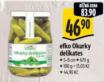 Albert efko Okurky delikates nabídka