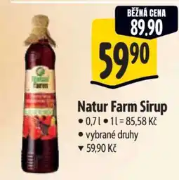 Albert Natur Farm sirup nabídka
