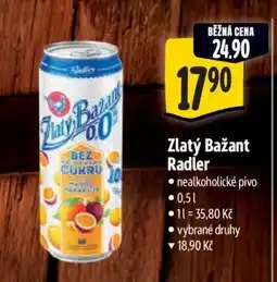 Albert Zlatý Bažant Radler nabídka