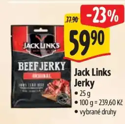 Albert Jack Links Jerky nabídka