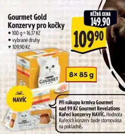 Albert Gourmet Gold Konzervy pro kočky nabídka
