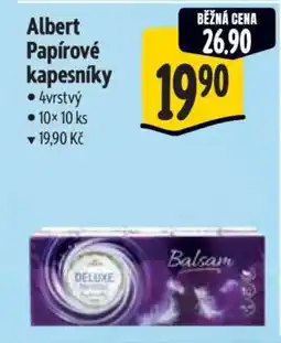 Albert Albert papírové kapesníky nabídka