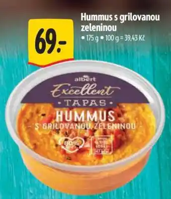Albert Hummus s grilovanou zeleninou nabídka