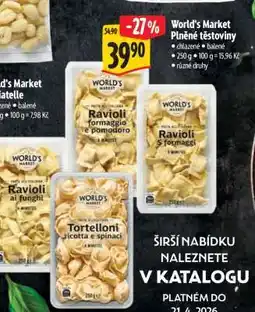 Albert World’s Market Plněné těstoviny nabídka