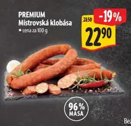 Albert PREMIUM Mistrovská klobása nabídka