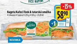 Albert Bageta Kuřecí řízek & tatarská omáčka nabídka