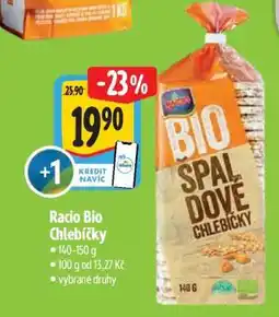 Albert RACIO Bio chlebíčky nabídka