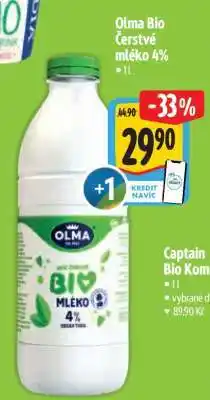 Albert Olma Bio Čerstvé mléko 4% nabídka