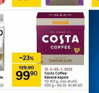 Tesco Costa coffee kávové kapsle nabídka