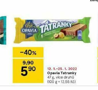 Tesco Opavia tatranky nabídka