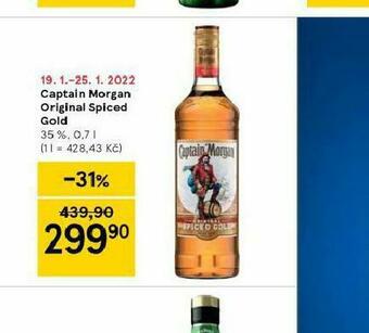 Tesco Captain morgan original spiced gold nabídka