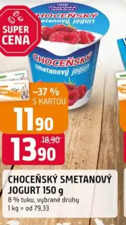 Trefa Choceňský smetanový jogurt nabídka