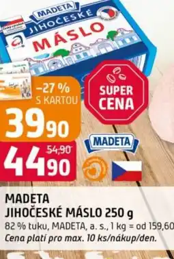 Trefa Madeta jihočeské máslo nabídka
