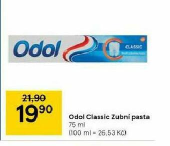 Tesco Odol classic zubní pasta nabídka