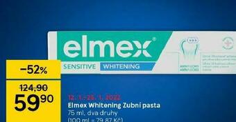 Tesco Elmex whitening zubní pasta nabídka