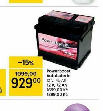 Tesco Powerboost autobaterie 45 ah nabídka