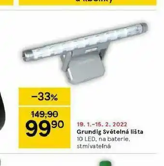 Tesco Grundig světelná lišta nabídka
