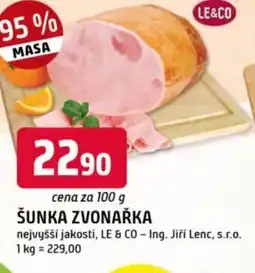 Trefa Šunka zvonařka nabídka