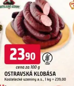 Trefa Ostravská klobása nabídka