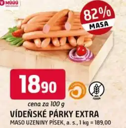 Trefa Vídeňské párky extra nabídka