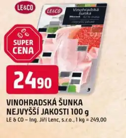 Trefa Vinohradská šunka nejvyšší jakosti nabídka